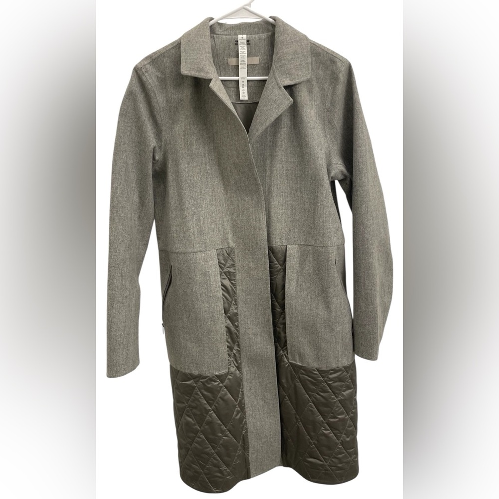 Lululemon Roam Far Wool Coat. Gray. Size 8. - Picture 7 of 9
